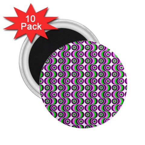 Retro 2.25  Button Magnet (10 pack) from ArtsNow.com Front