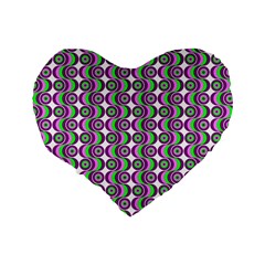 Retro 16  Premium Heart Shape Cushion  from ArtsNow.com Back