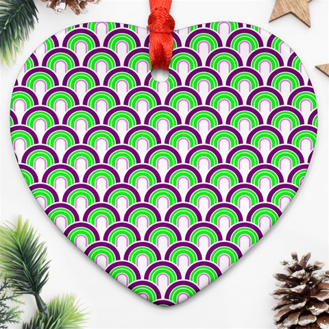 Retro Heart Ornament from ArtsNow.com Front