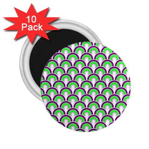 Retro 2.25  Button Magnet (10 pack) from ArtsNow.com Front