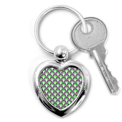 Retro Key Chain (Heart) from ArtsNow.com Front