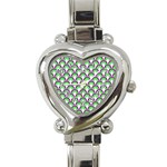 Retro Heart Italian Charm Watch 