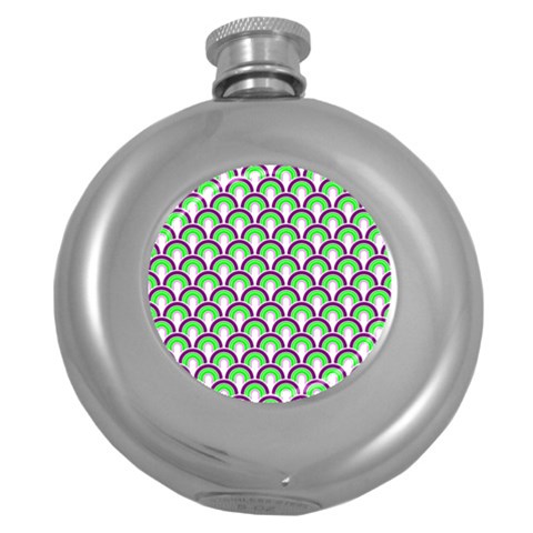 Retro Hip Flask (Round) from ArtsNow.com Front