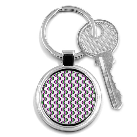 Retro Key Chain (Round) from ArtsNow.com Front