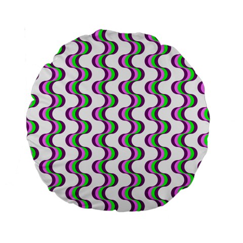 Retro 15  Premium Round Cushion  from ArtsNow.com Back