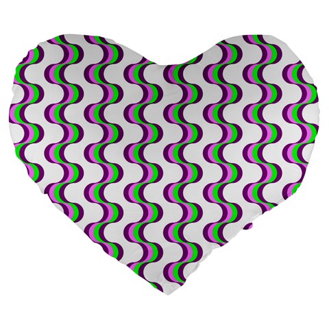 Retro 19  Premium Heart Shape Cushion from ArtsNow.com Front