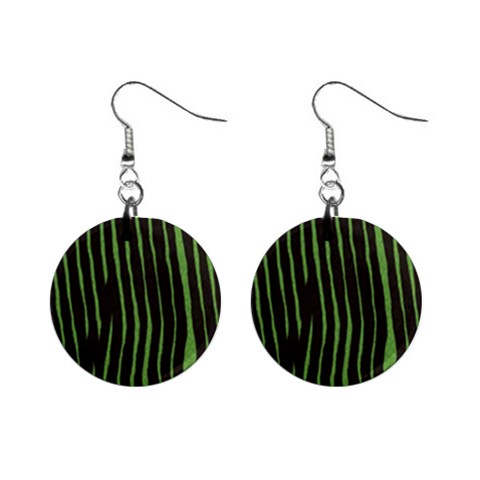 Zebra 1  Button Earrings from ArtsNow.com Front