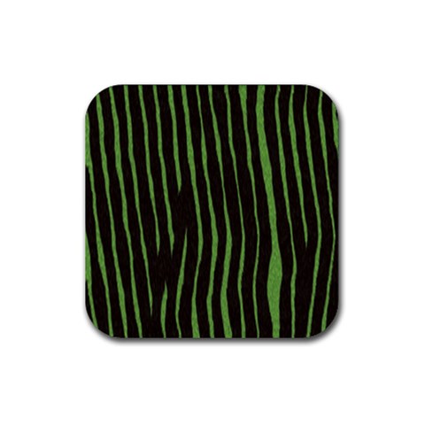 Zebra Rubber Coaster (Square) from ArtsNow.com Front