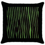 Zebra Throw Pillow Case (Black)