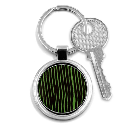 Zebra Key Chain (Round) from ArtsNow.com Front