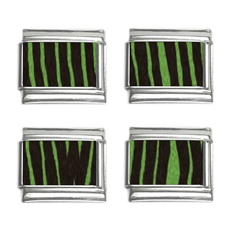 Zebra 9mm Italian Charm (4 pack) from ArtsNow.com Front