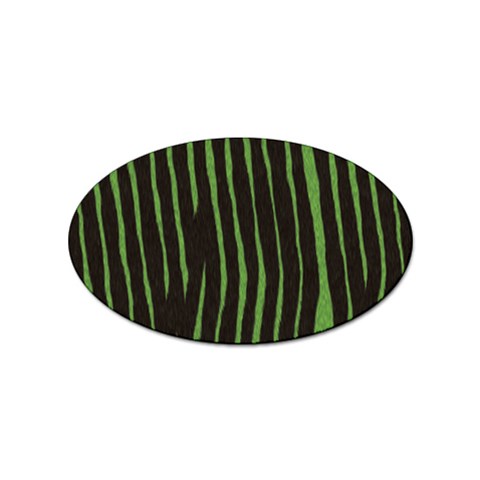 Zebra Sticker (Oval) from ArtsNow.com Front