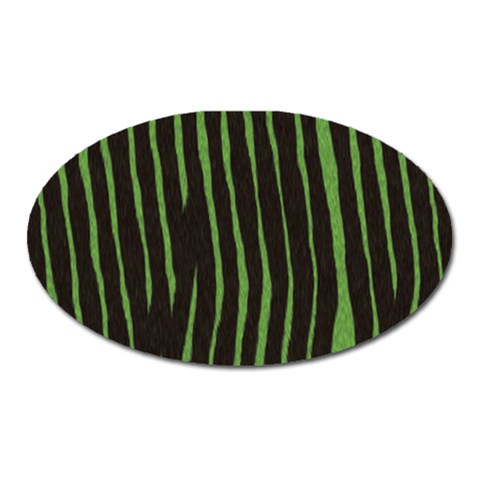 Zebra Magnet (Oval) from ArtsNow.com Front