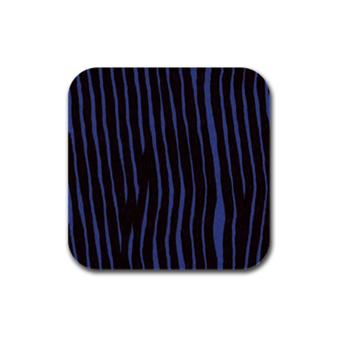 Zebra Rubber Square Coaster (4 pack) from ArtsNow.com Front