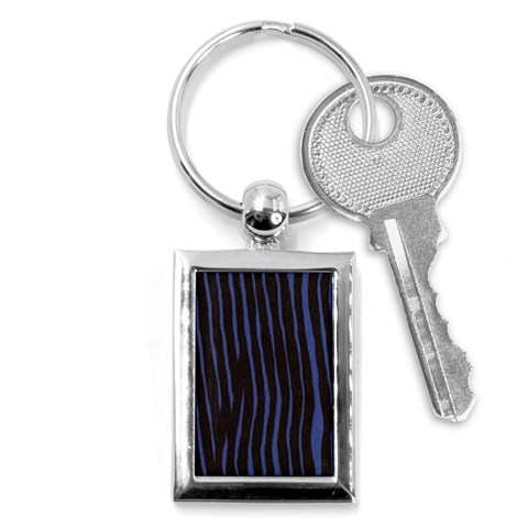 Zebra Key Chain (Rectangle) from ArtsNow.com Front