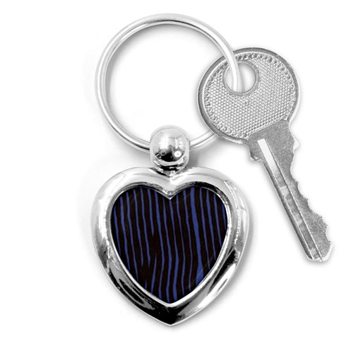 Zebra Key Chain (Heart) from ArtsNow.com Front