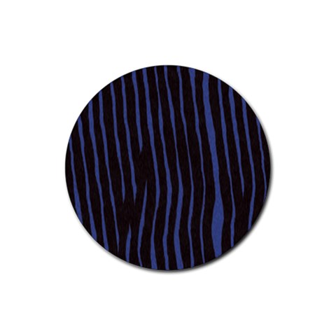 Zebra Rubber Coaster (Round) from ArtsNow.com Front