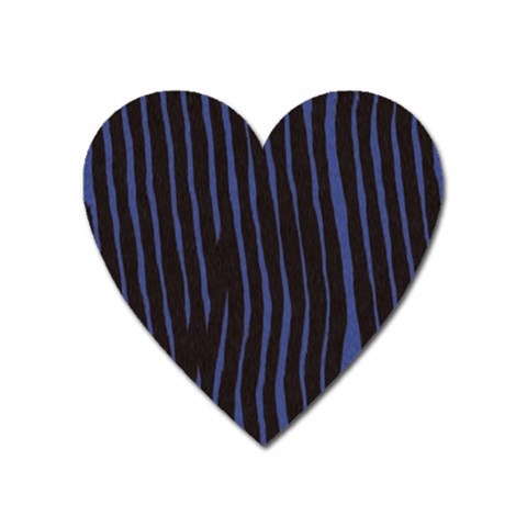 Zebra Magnet (Heart) from ArtsNow.com Front