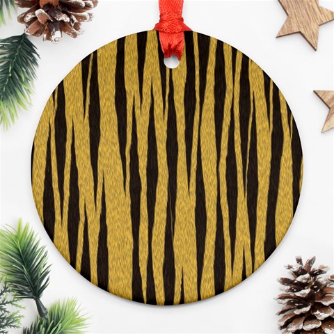 Tiger Ornament (Round) from ArtsNow.com Front