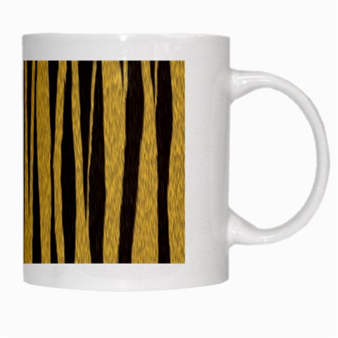 Tiger White Mug from ArtsNow.com Right