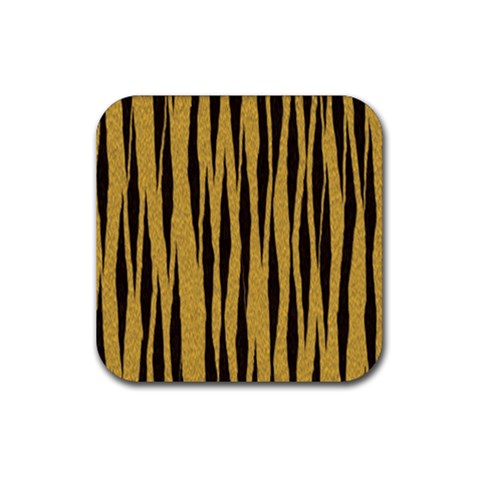 Tiger Rubber Coaster (Square) from ArtsNow.com Front