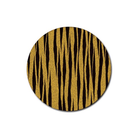 Tiger Rubber Round Coaster (4 pack) from ArtsNow.com Front