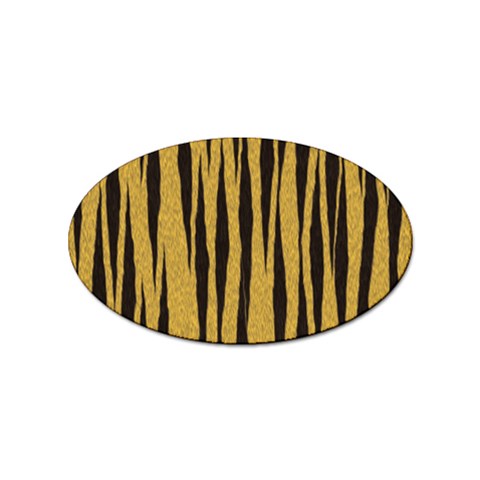 Tiger Sticker Oval (100 pack) from ArtsNow.com Front