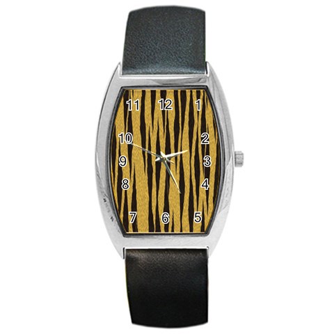 Tiger Barrel Style Metal Watch from ArtsNow.com Front