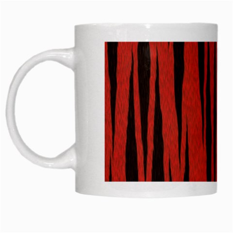 Tiger White Mug from ArtsNow.com Left