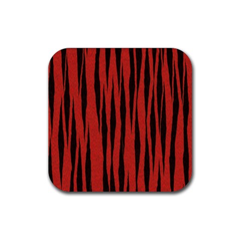 Tiger Rubber Coaster (Square) from ArtsNow.com Front