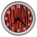 Tiger Wall Clock (Silver)