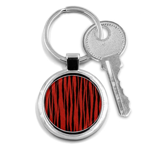 Tiger Key Chain (Round) from ArtsNow.com Front