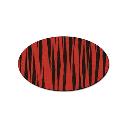 Tiger Sticker (Oval) from ArtsNow.com Front