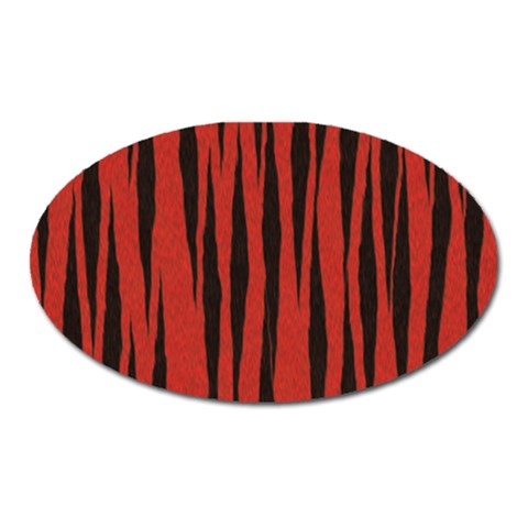 Tiger Magnet (Oval) from ArtsNow.com Front