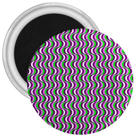 Pattern 3  Button Magnet from ArtsNow.com Front