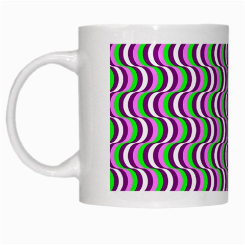 Pattern White Coffee Mug from ArtsNow.com Left