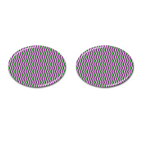 Pattern Cufflinks (Oval) from ArtsNow.com Front(Pair)