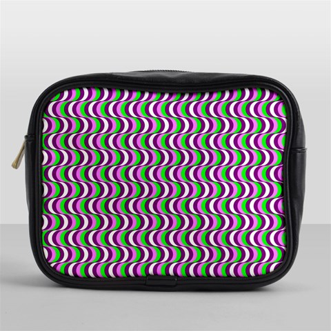 Pattern Mini Travel Toiletry Bag (One Side) from ArtsNow.com Front