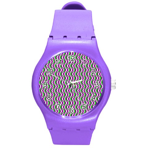 Pattern Plastic Sport Watch (Medium) from ArtsNow.com Front