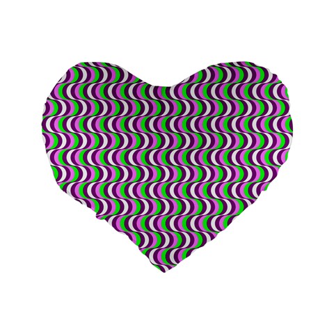 Pattern 16  Premium Heart Shape Cushion  from ArtsNow.com Back