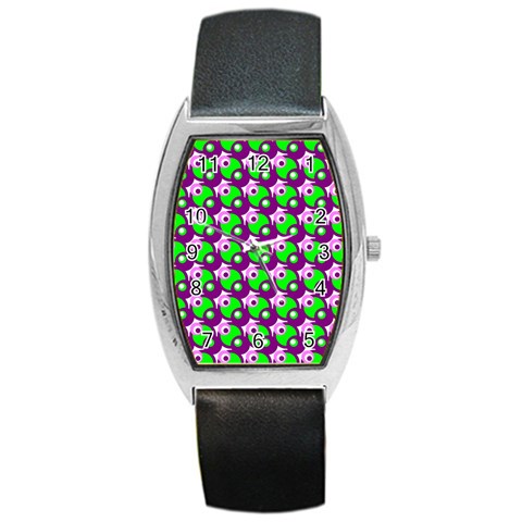 Pattern Tonneau Leather Watch from ArtsNow.com Front