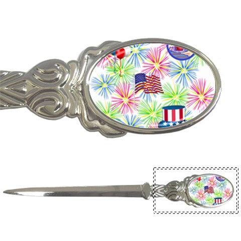 Patriot Fireworks Letter Opener from ArtsNow.com Front