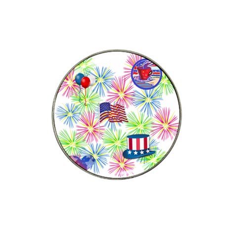 Patriot Fireworks Golf Ball Marker 10 Pack (for Hat Clip) from ArtsNow.com Front