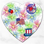 Patriot Fireworks Jigsaw Puzzle (Heart)