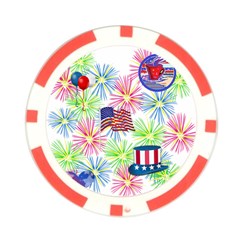 Patriot Fireworks Poker Chip from ArtsNow.com Front