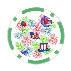 Patriot Fireworks Poker Chip from ArtsNow.com Back