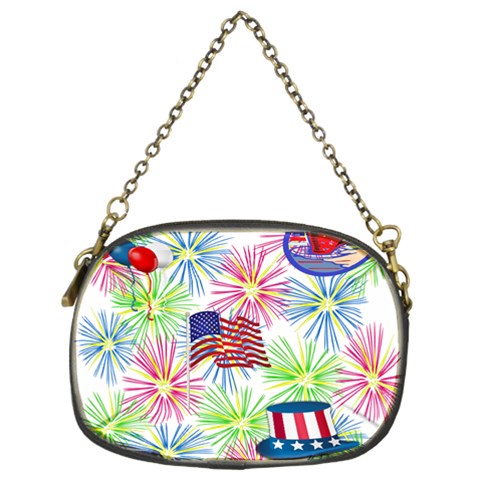 Patriot Fireworks Chain Purse (Two Sided)  from ArtsNow.com Back