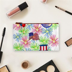 Patriot Fireworks Cosmetic Bag (Small) from ArtsNow.com Front