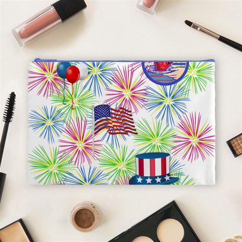 Patriot Fireworks Cosmetic Bag (Large) from ArtsNow.com Front