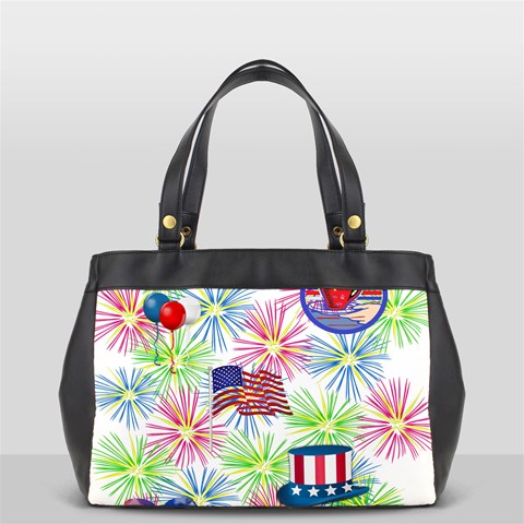 Patriot Fireworks Oversize Office Handbag (Two Sides) from ArtsNow.com Back